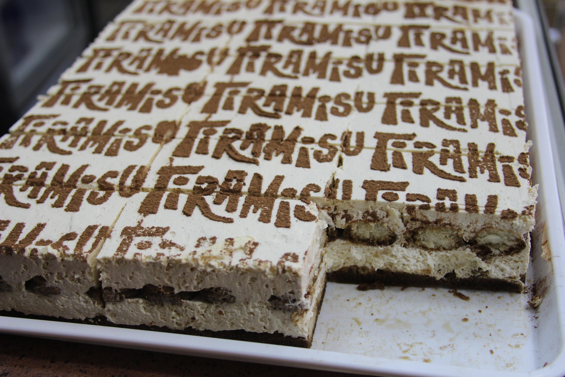 Tiramisu sütés nélküli olasz édesség